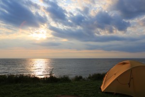 Zelten am Meer (Cape Breton)